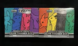 Pokemon Center Exclusive Evolving Skies Elite Trainer Box (ETB) Sealed Set of 2 - Image 1
