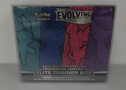 2021 Pokemon SWSH Evolving Skies Sealed Pokemon Center ETB Elite Trainer Box - Image 1
