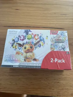 Pokemon TCG Prismatic Evolutions Costco 2 Pack ETB & Booster Bundle NEW SEALED - Image 1