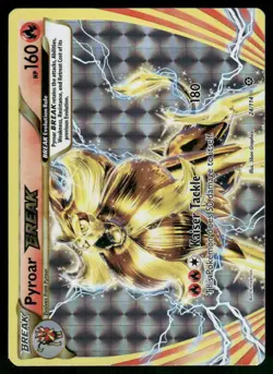 Pyroar BREAK 24/114 Rare BREAK Holo NM Pokemon XY - Steam Siege - Image 1