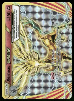 Xerneas BREAK 82/114 Rare BREAK Holo NM Pokemon XY - Steam Siege - Image 1