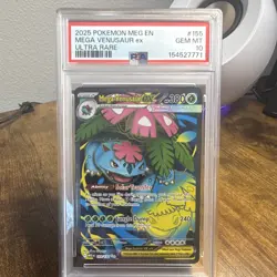 Pokemon TCG Mega Venusaur ex PSA 10 155/132 ME01 Ultra Rare Holo English 2025 - Image 1