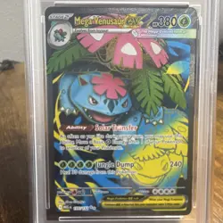 Pokemon TCG Mega Venusaur ex PSA 10 155/132 ME01 Ultra Rare Holo English 2025 - Image 3