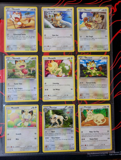 Pokemon TCG The Pokemon Company 9 Card Lot Meowth Persian Dark Explorers 2012 - Image 1