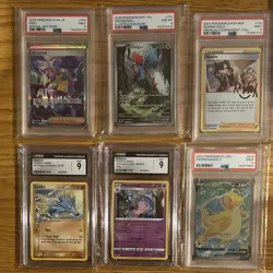 Pokemon TCG 6 Card Lot Holo CGC/PSA Slabs Iono Marnie Seadra SAR IR - Image 1