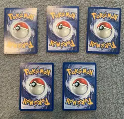 Pokemon TCG 1st Edition 5 Card Lot Team Rocket Abra Dark Kadabra Slowbro Porygon - Image 2