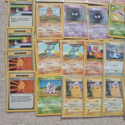 Wizards of the Coast Pokemon TCG Base Set 46-card lot Pikachu Charmander - Image 5