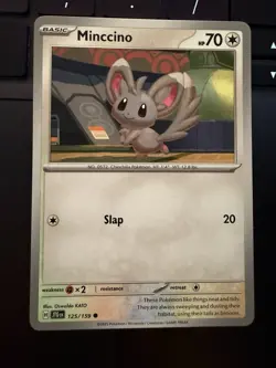 Pokemon TCG Minccino Cinccino Card Lot (4) Reverse Holo Regular NM Cards - Image 2