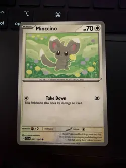 Pokemon TCG Minccino Cinccino Card Lot (4) Reverse Holo Regular NM Cards - Image 3