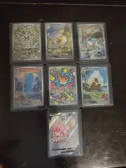 Pokemon TCG 7-Card English Holo Full Art Lot Magneton Ampharos Wailord 183/198 - Image 1