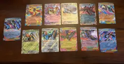 POKEMON TCG CHAOS RISING 10 Card EX LOT + Free Greninja Promo - Image 1