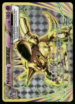 Nidoking BREAK 46/108 Rare BREAK Holo NM Pokemon XY - Evolutions - Image 1