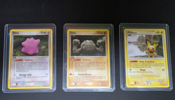 Nintendo Pokemon TCG Delta Species 3-Card Lot Ditto x2 Pichu 35/113 - Image 1