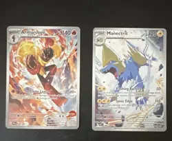 Pokemon TCG pitch black Holo 2 Card Lot: Armarouge 086/084 + Manectric 089/084 - Image 1