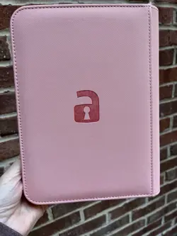 Vault x 4 Pocket Side Loading Card Binder Pink With Mew Pokemon TCG - Image 2