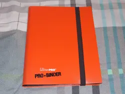 Ultra Pro Binder 9 pocket ORANGE holds up to 360 Trading Cards - Image 1