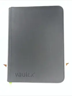 Vault X 9 Pocket Zip Binder 360 Card Black Opened Unused TCG Side Loading - Image 1