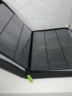 Vault X 9 Pocket Zip Binder 360 Card Black Opened Unused TCG Side Loading - Image 4