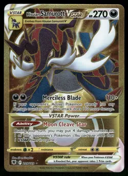 Hisuian Samurott VSTAR (Secret) (209) 209/189 Secret Rare Holo NM Pokemon SWSH10 - Image 1