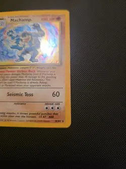 Machamp 8/102 1st Edition Pokemon Card Holo WOTC Base Set LP - Image 5