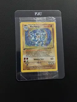 Sealed Machamp Base Set 8/102 1st Edition Holo Pokemon Card Rare WOTC - Image 1