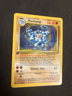 Pokemon TCG Machamp Holo Rare 1st Edition Base Set 8/102 WOTC - Image 4