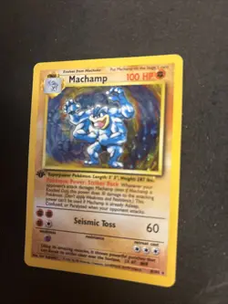 Pokemon TCG Machamp Holo Rare 1st Edition Base Set 8/102 WOTC - Image 5