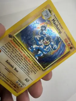 Pokemon TCG GREEN DOT ERROR 1st Edition Machamp 8/102 Base Set Holo MISPRINT - Image 3