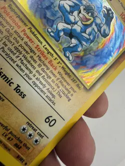 Pokemon TCG GREEN DOT ERROR 1st Edition Machamp 8/102 Base Set Holo MISPRINT - Image 5