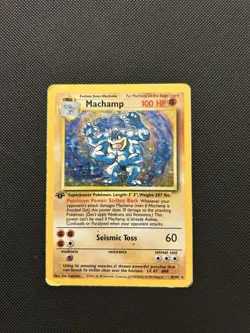 Machamp 8/102 1st Edition | Base Set | Holo Pokemon Card HP - Image 1