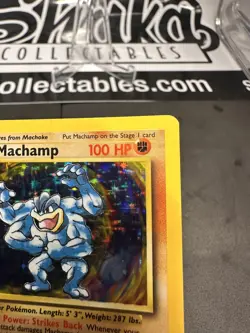 Machamp [1st Edition] #8/102 HOLO Pokemon Base Set LP+ - Image 2