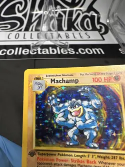 Machamp [1st Edition] #8/102 HOLO Pokemon Base Set LP+ - Image 5