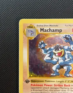 Machamp (Base Set Shadowless) 8/102 Deck Exclusives Pokemon 1st Edition Holo HP - Image 2