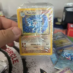 Pokemon TCG Machamp Holo 1st Edition Base Set #8/102 Factory Sealed Rare Card - Image 1