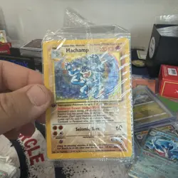 Pokemon TCG Machamp Holo 1st Edition Base Set #8/102 Factory Sealed Rare Card - Image 2