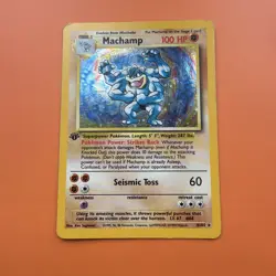 💪 Pokemon TCG Machamp Holo 1st Edition - Base Set 8/102 - Light Play (LP) 💪 - Image 2