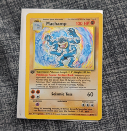Wizards of the Coast Machamp 8/102 Base Set Holo Rare Pokemon TCG 1999 100HP - Image 1