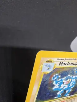 Pokemon TCG Machamp 8/102 Base Set 1st Edition Holo Rare 1999 - Image 3
