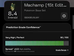 1999 Pokemon Base Set 1st Edition Machamp Holo 8/102 WOTC NM Raw PSA 8 Contender - Image 3