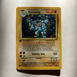 Pokemon TCG Machamp Holo 1st Edition Base Set #8/102 Lp+ - Image 1
