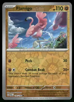Flamigo 106/182 Common Reverse Holo NM Pokemon SV04: Paradox Rift - Image 1
