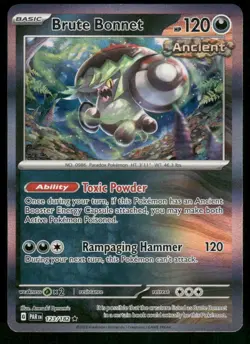 Brute Bonnet - 123/182 Rare Holo NM Pokemon SV04: Paradox Rift - Image 1