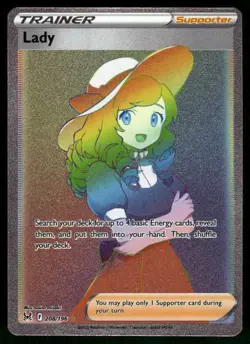 Lady (Secret) 208/196 Secret Rare Holo NM Pokemon SWSH11: Lost Origin - Image 1