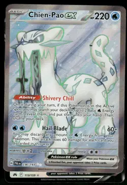 Chien-Pao ex - 236/193 Ultra Rare Holo NM Pokemon SV02: Paldea Evolved - Image 1