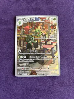 Pokemon TCG Scarlet and Violet Base Set Scovillain Illustration Rare 202/198 - Image 1