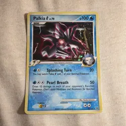Pokemon TCG Palkia G 12/127 Platinum SP Holo Rare English 2009 100HP - Image 1