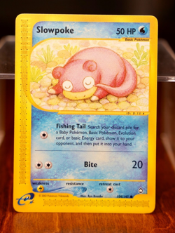2002 Slowpoke #108/147 Aquapolis Rare Non-Holo Pokemon E-Reader Card Near-Mint - Image 1