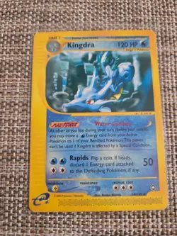 2002 Pokemon TCG Aquapolis Kingdra #19/147 Non Holo Rare Card, Ungraded E-reader - Image 1