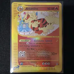 Nintendo Pokemon TCG Arcanine 21/147 Aquapolis 2002 English Reverse Holo LP/NM - Image 1