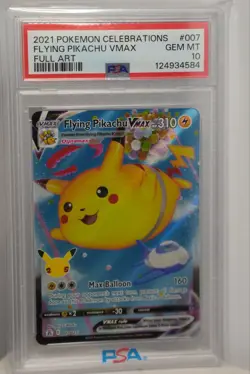 2021 Pokemon Celebrations Flying Pikachu VMAX 007/025 PSA 10 GEM MINT - Image 2